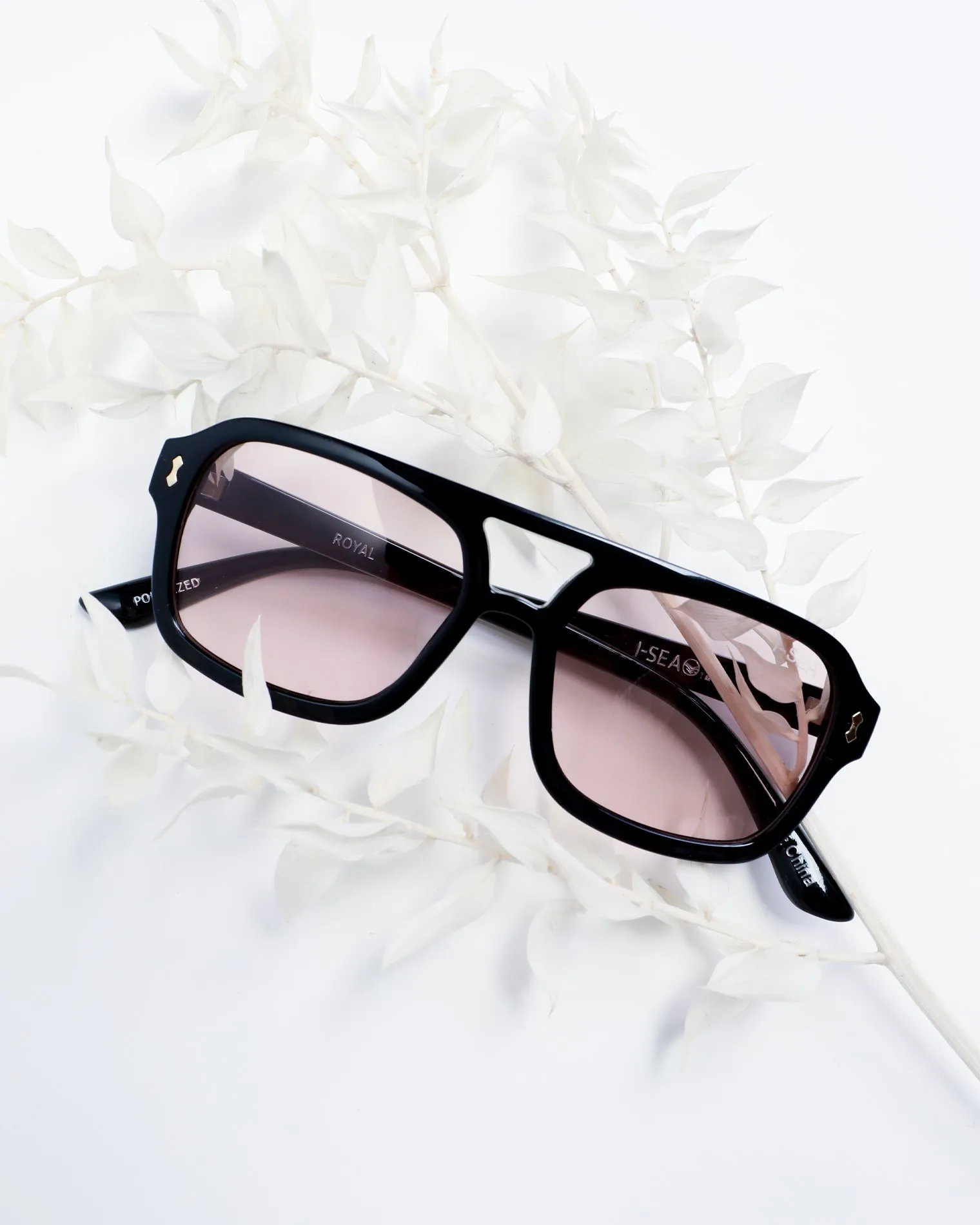I-SEA Royal Sunglasses - Black Peach sold by l*space