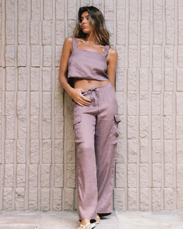 Sundown Cargo Pant - Smoky Quartz sold by l*space