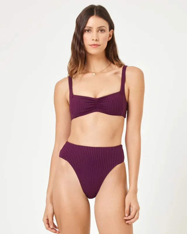 Effie Bikini Top - Merlot sold by l*space