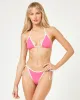 Aspen Bikini Top - Bubblegum Pink-Cream sold by l*space