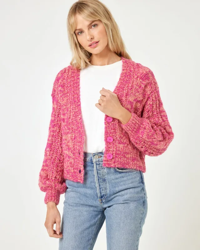 Strawberry Fields Cardigan - Strawberry Marl sold by l*space
