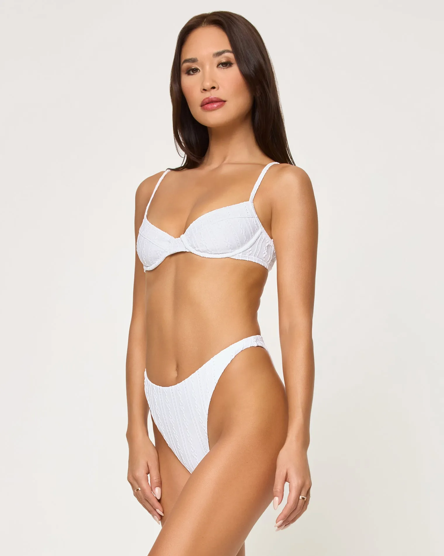 Missy Bikini Top - Eyelet White sold by l*space product image thumbnail 2
