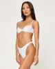 Leilani Bikini Bottom - Eyelet White sold by l*space