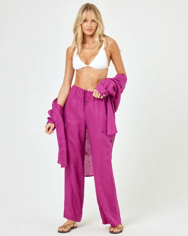 Sundown Cargo Pant - Berry sold by l*space