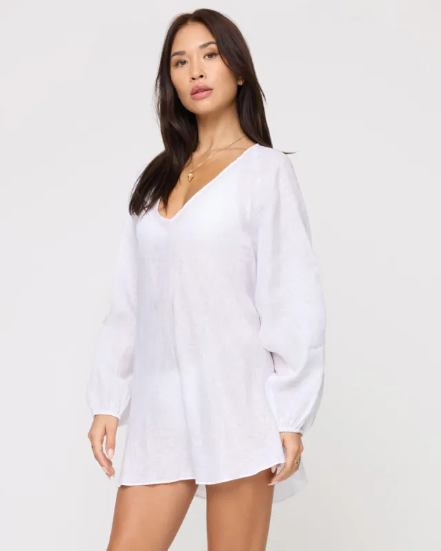 Boat Trip Tunic - White sold by l*space