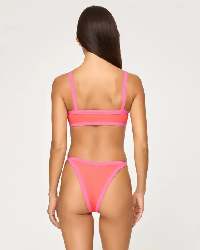 Mackenzie Bikini Bottom - Grapefruit-Bubblegum Pink sold by l*space