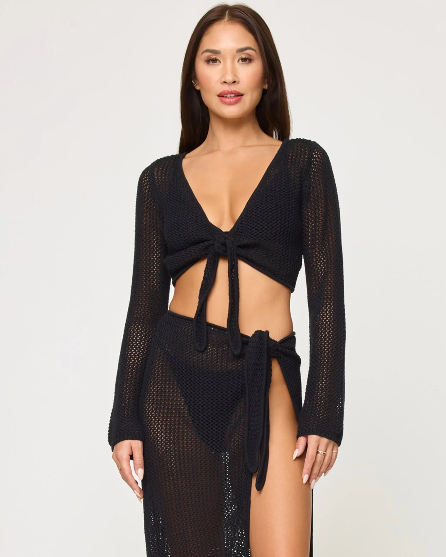 Soliel Sarong Skirt - Black sold by l*space product image thumbnail 2