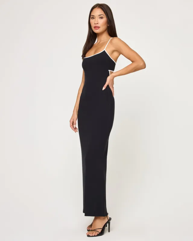 Jordana Dress - Black-Cream sold by l*space