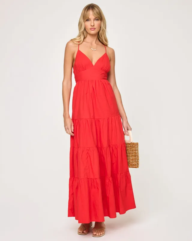 Laina Dress - Flame sold by l*space