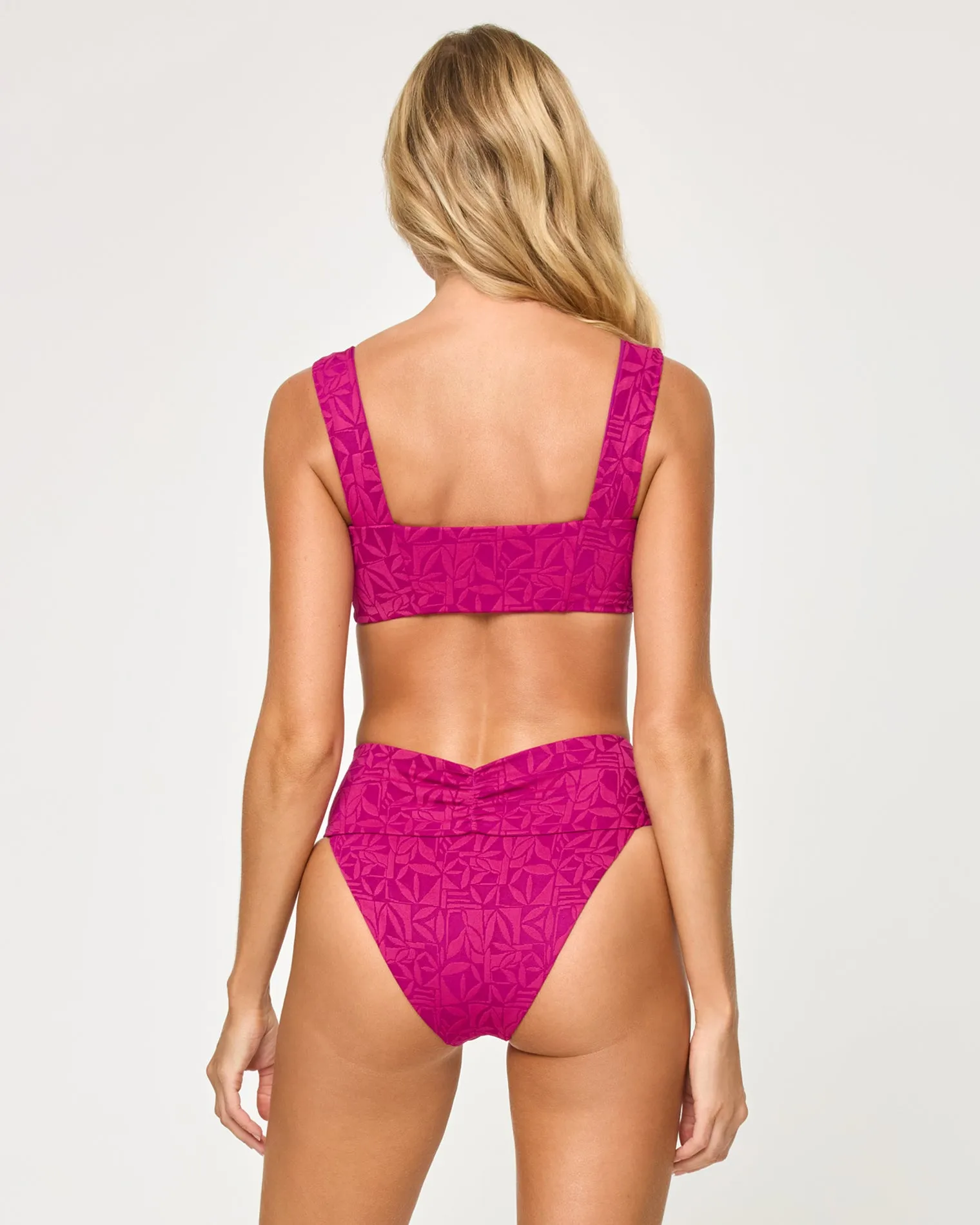 Eco Chic Repreve® Bardot Bikini Bottom - Berry sold by l*space product image thumbnail 2