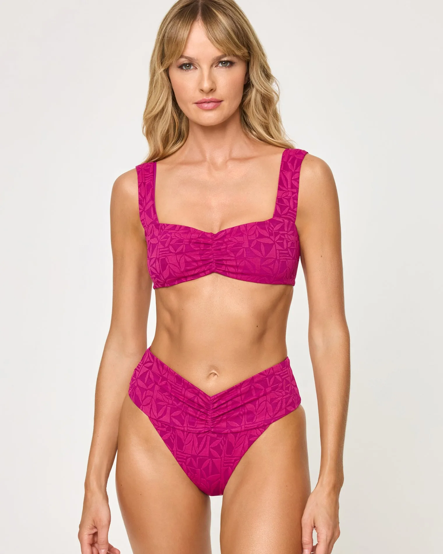Eco Chic Repreve® Marlee Bikini Top - Berry sold by l*space product image thumbnail 5