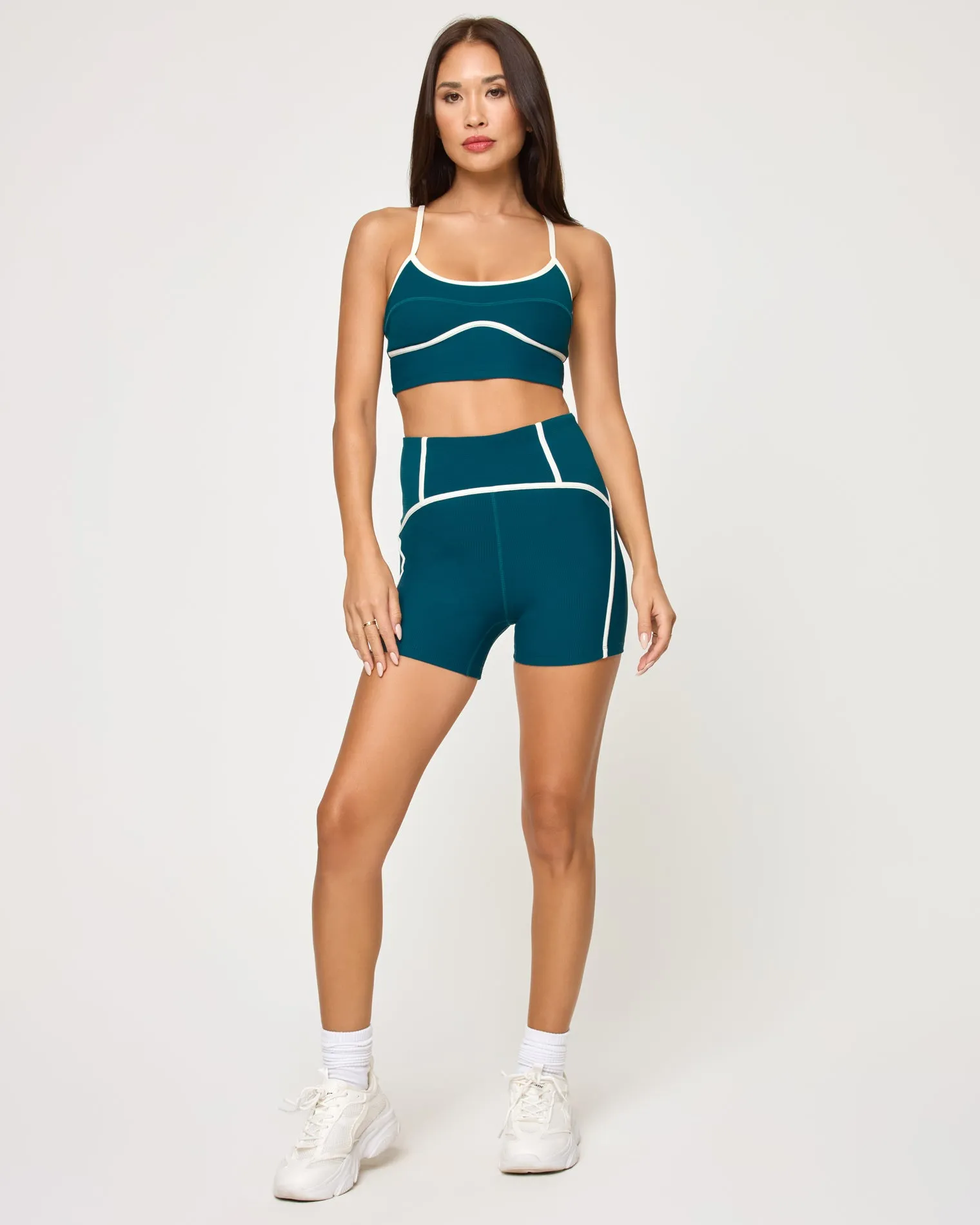 Revel Top - Deep Teal-Cream sold by l*space product image thumbnail 5