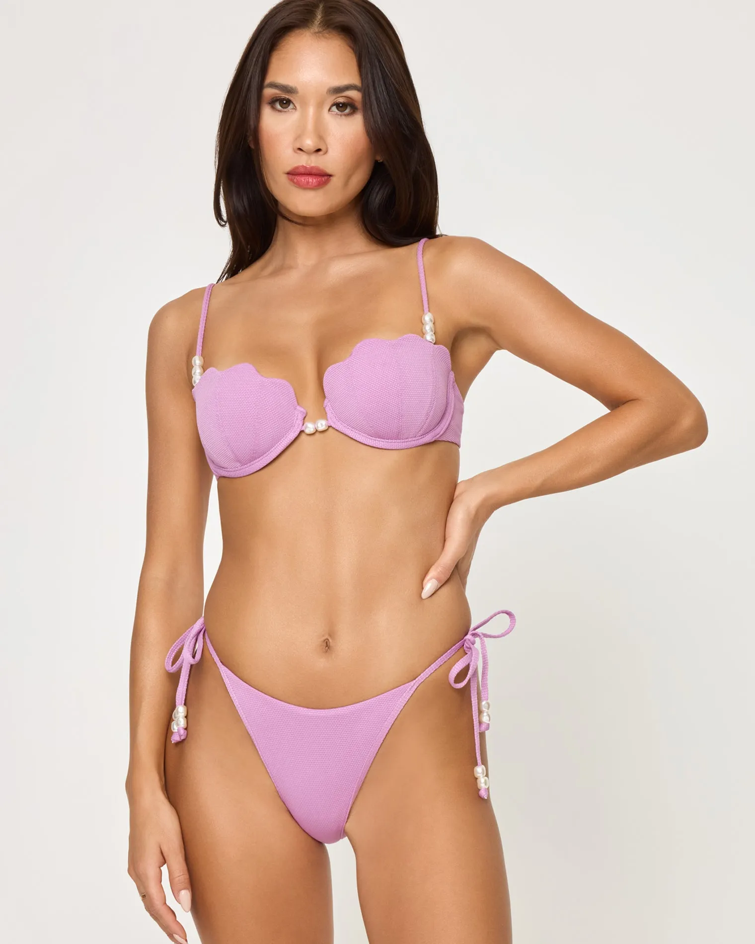Lucia Bikini Bottom - Mauve sold by l*space product image thumbnail 5