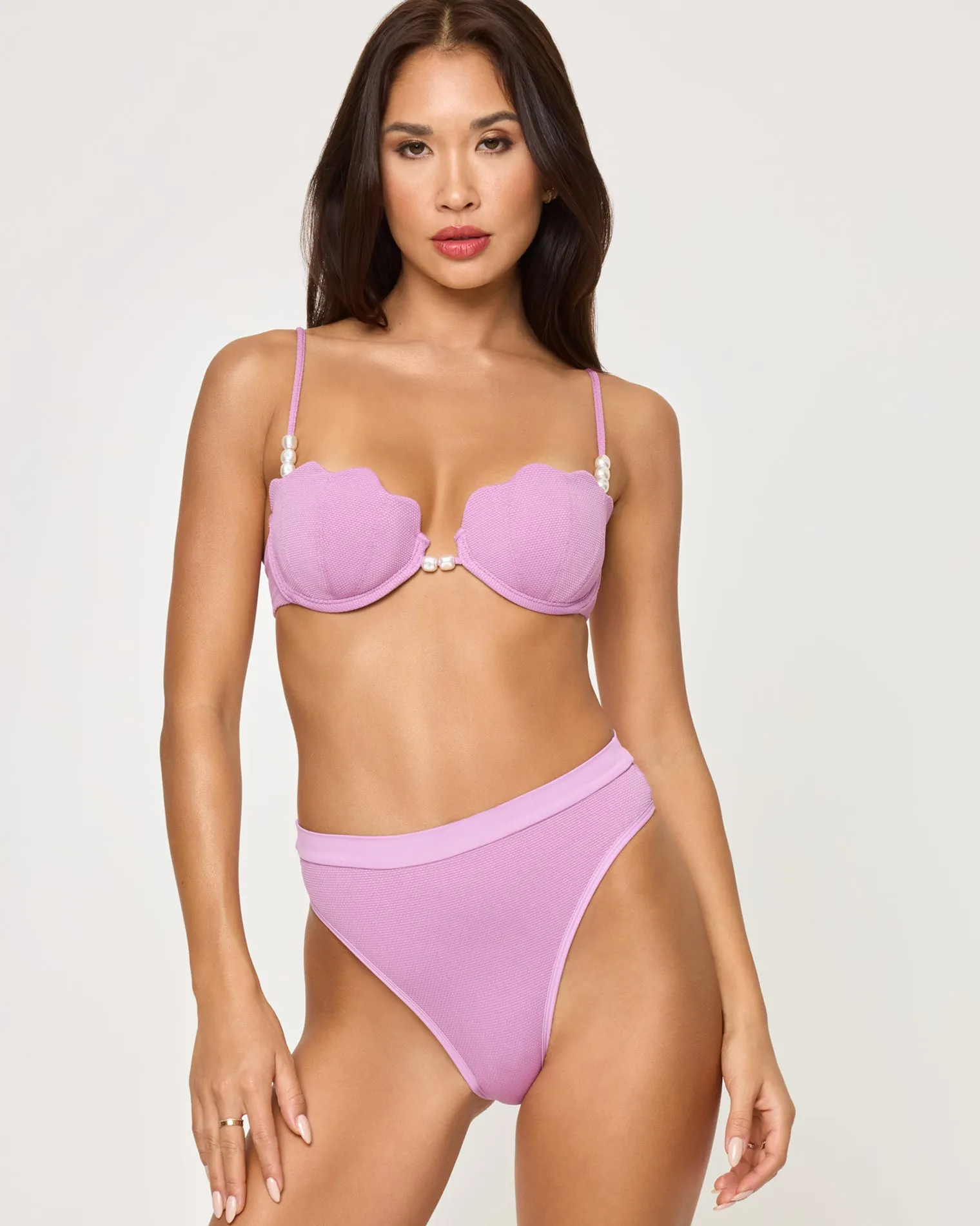 Sunrise Shell Bikini Top - Mauve sold by l*space product image thumbnail 2