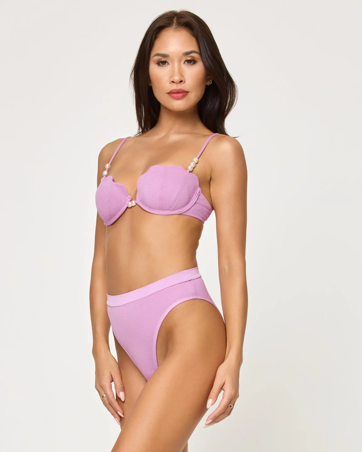 Sunrise Shell Bikini Top - Mauve sold by l*space product image thumbnail 3