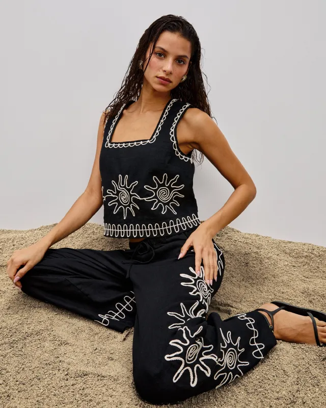 Emmie Pants - Black sold by l*space