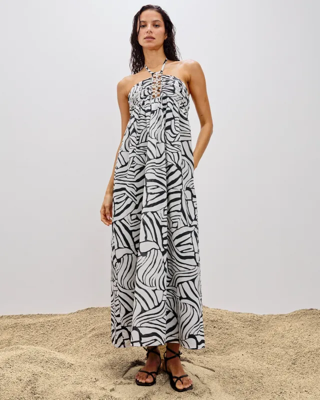 Palazzo Dress - Playa Blanca sold by l*space