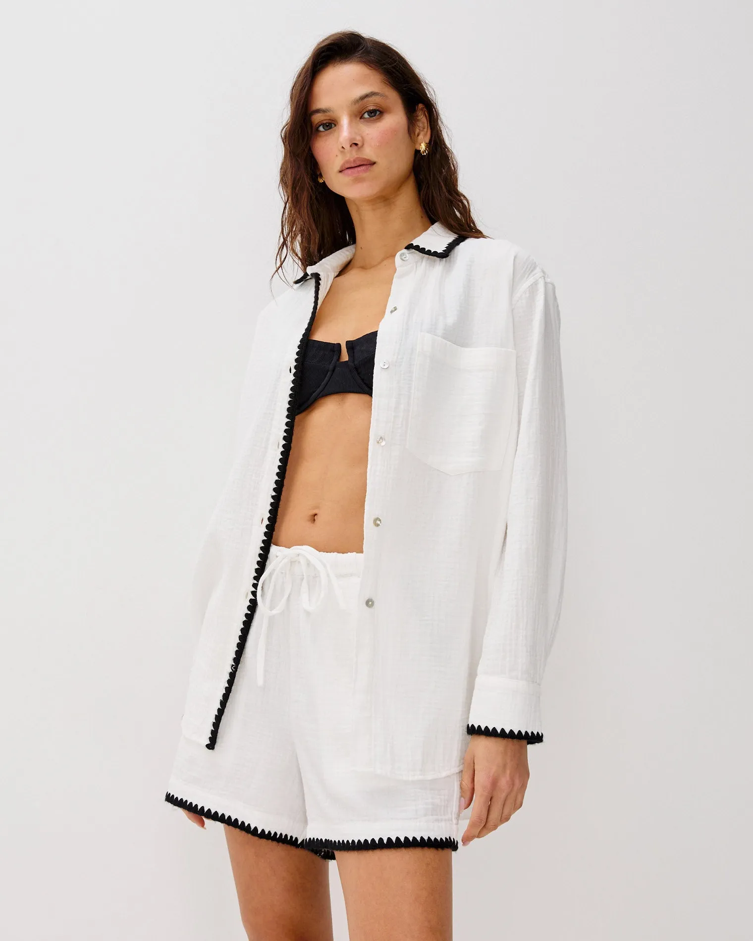 Idania Shirt - White sold by l*space