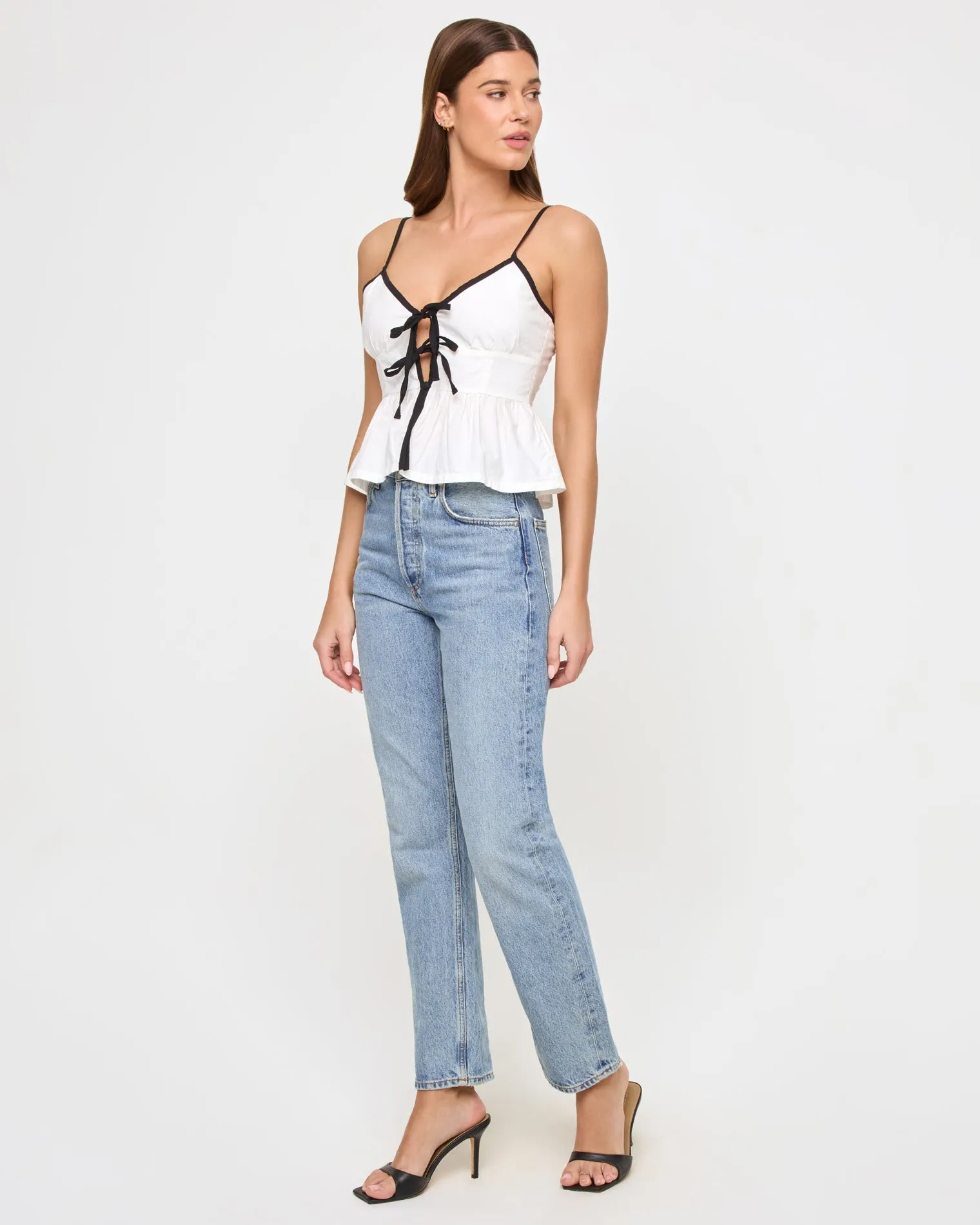 Agnes Top - Cream-Black sold by l*space product image thumbnail 3