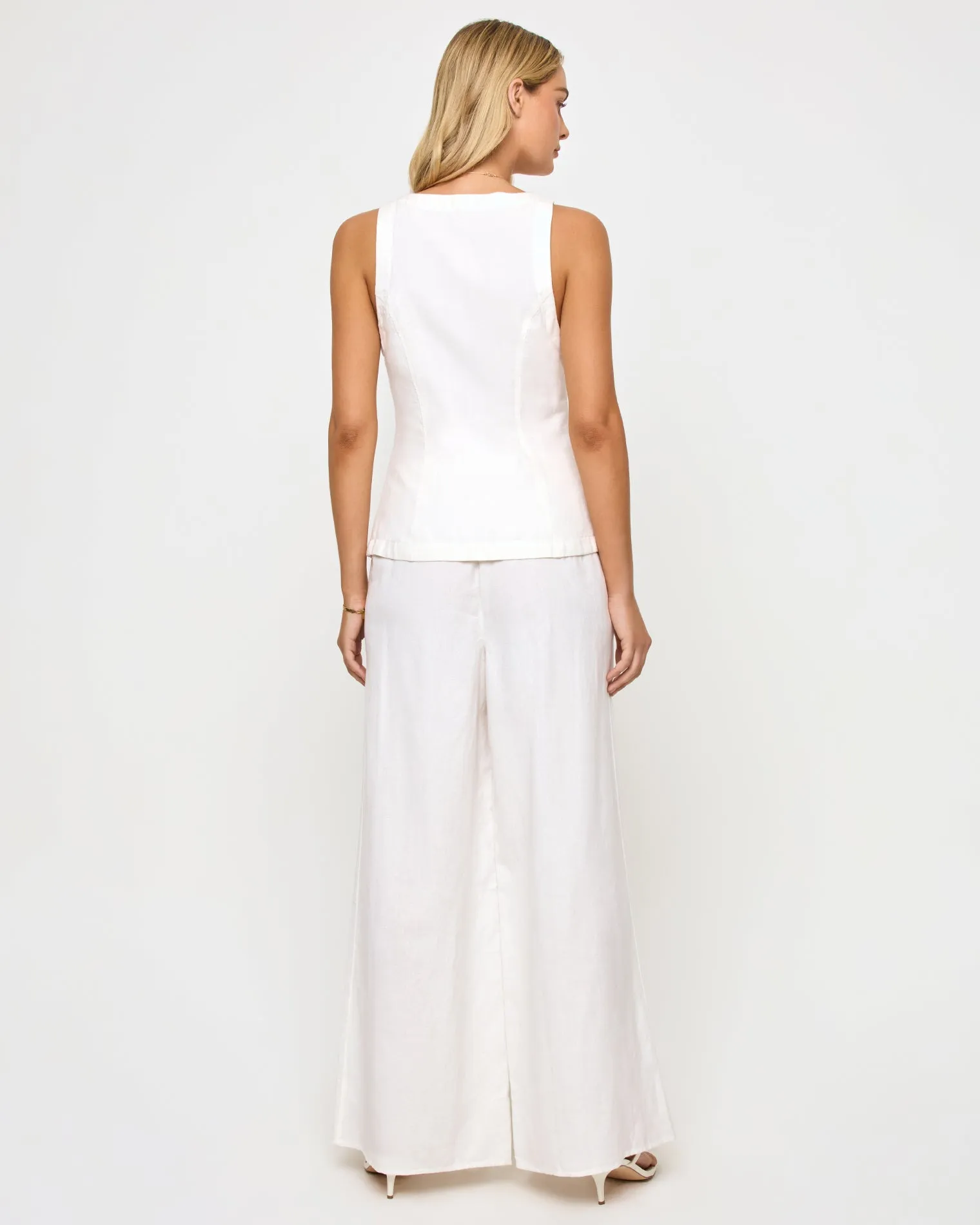 Sofie Vest - White sold by l*space product image thumbnail 4