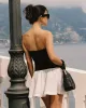 Sienna Mini Dress - Black-Cream sold by l*space
