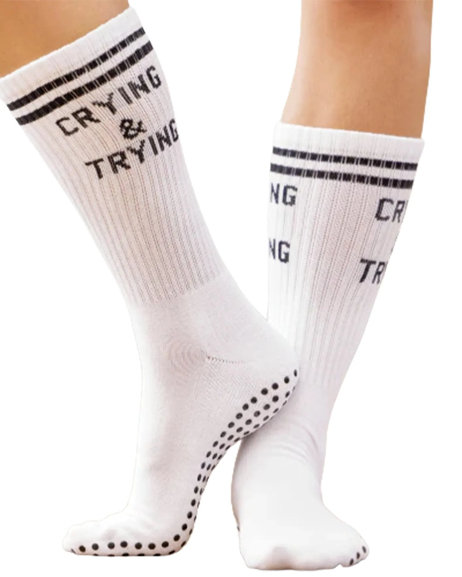 Souls Crying & Trying Sock - White sold by l*space