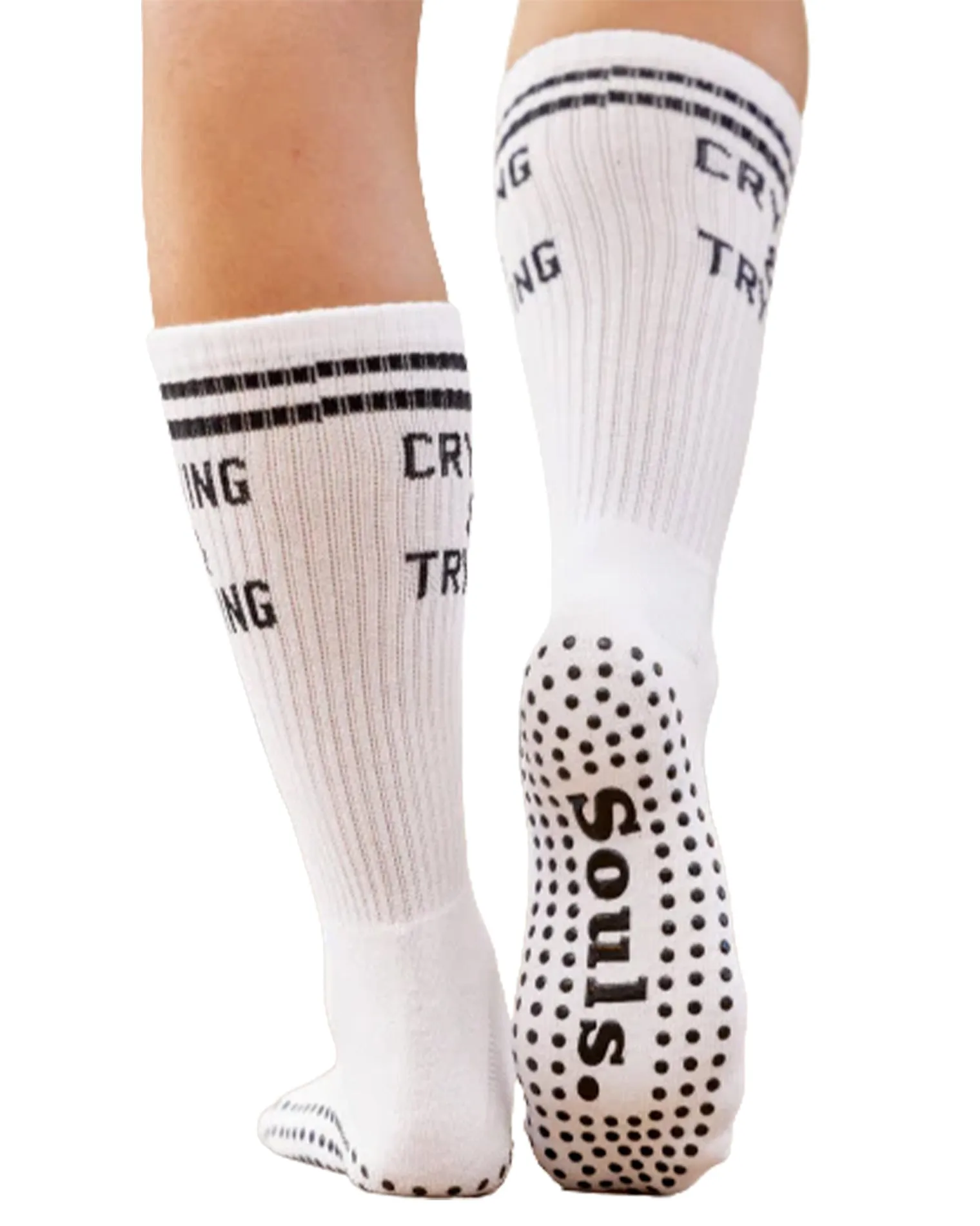 Souls Crying & Trying Sock - White sold by l*space product image thumbnail 2