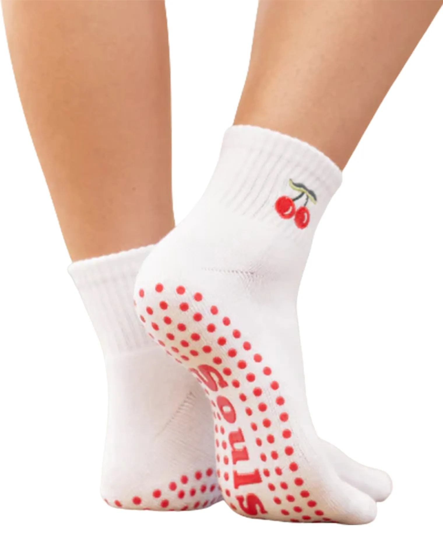Souls Very Cherry Sock - White sold by l*space product image thumbnail 2