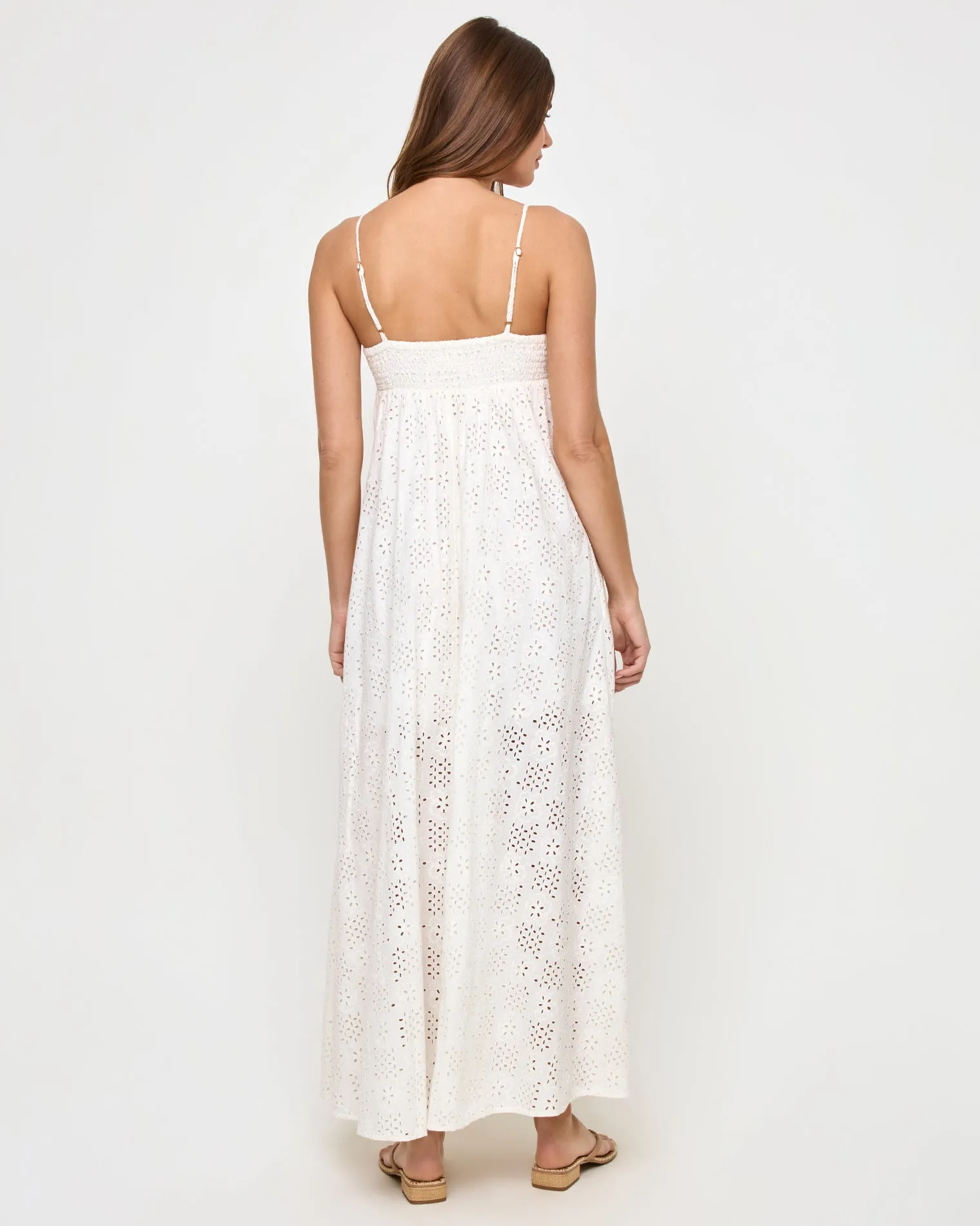 Raveena Dress - Eyelet Cream sold by l*space product image thumbnail 3