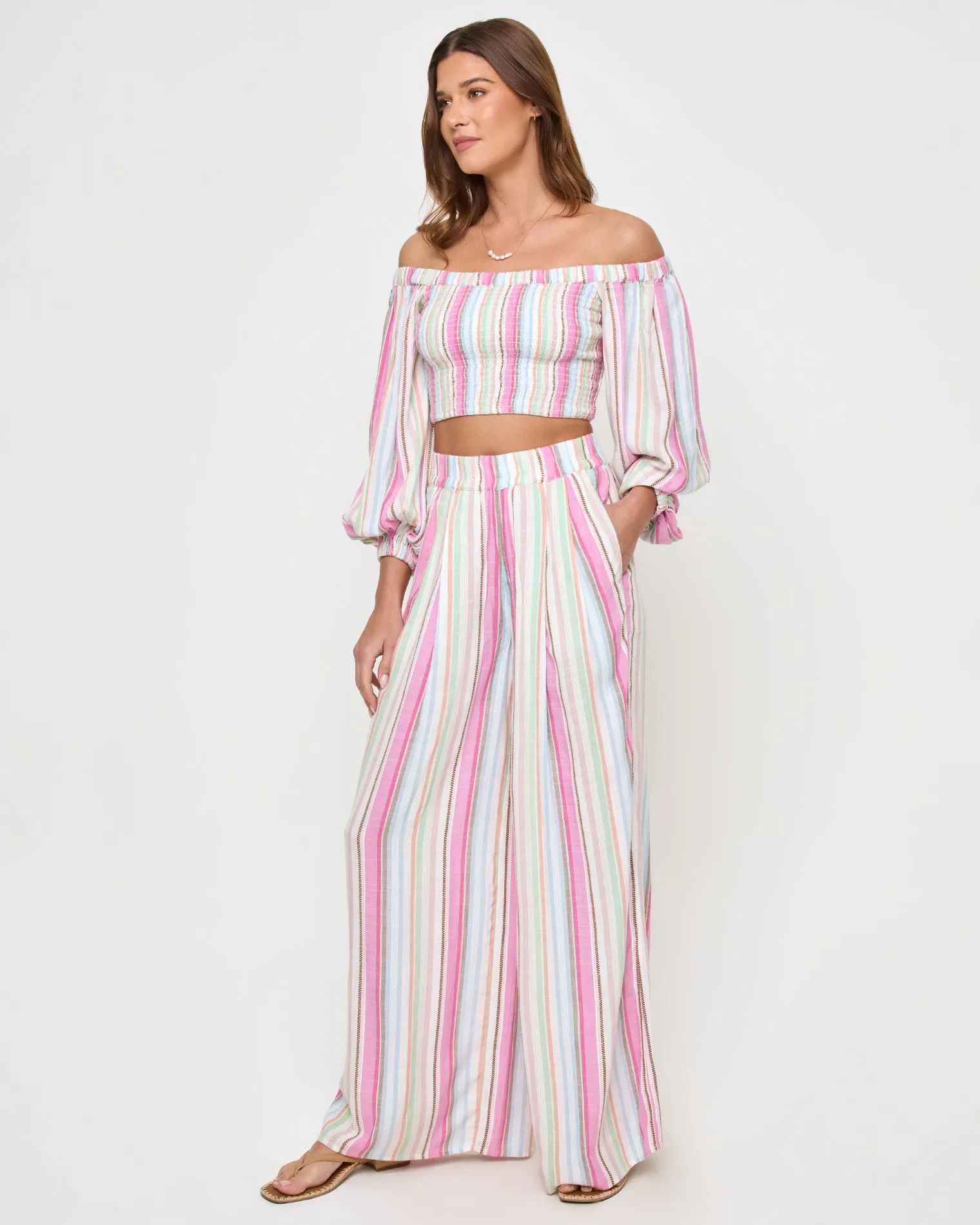 Palma Pant - San Tropez Stripe sold by l*space product image thumbnail 3