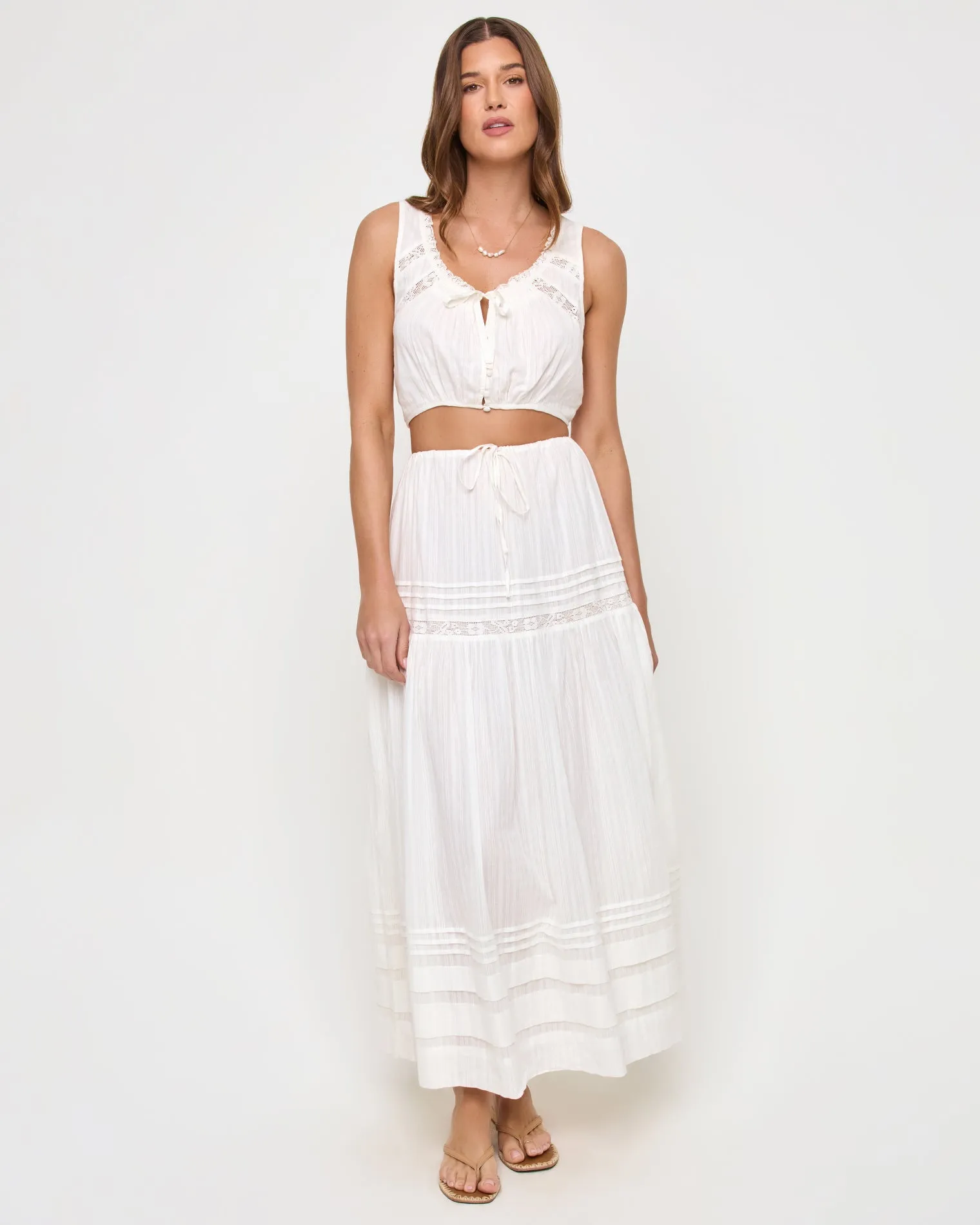 Reia Skirt - White sold by l*space product image thumbnail 2