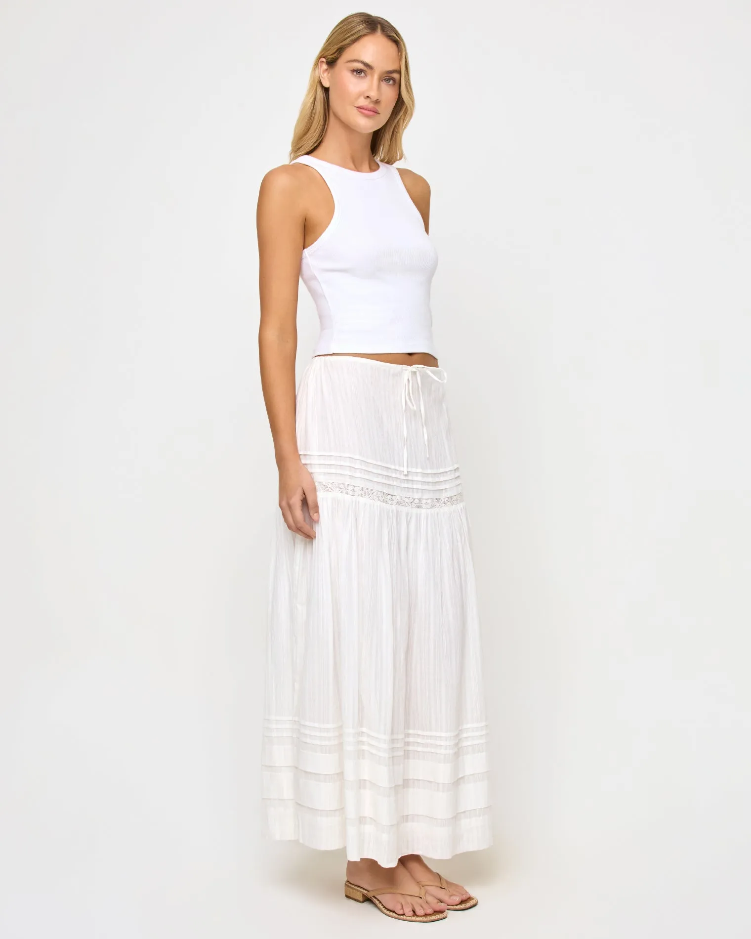 Reia Skirt - White sold by l*space product image thumbnail 5