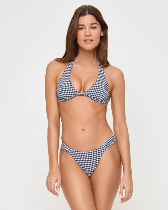 Isa Bikini Top - Atta Girl Gingham sold by l*space