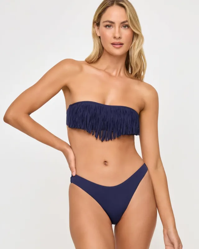 Dixie Bikini Top - Midnight Blue sold by l*space