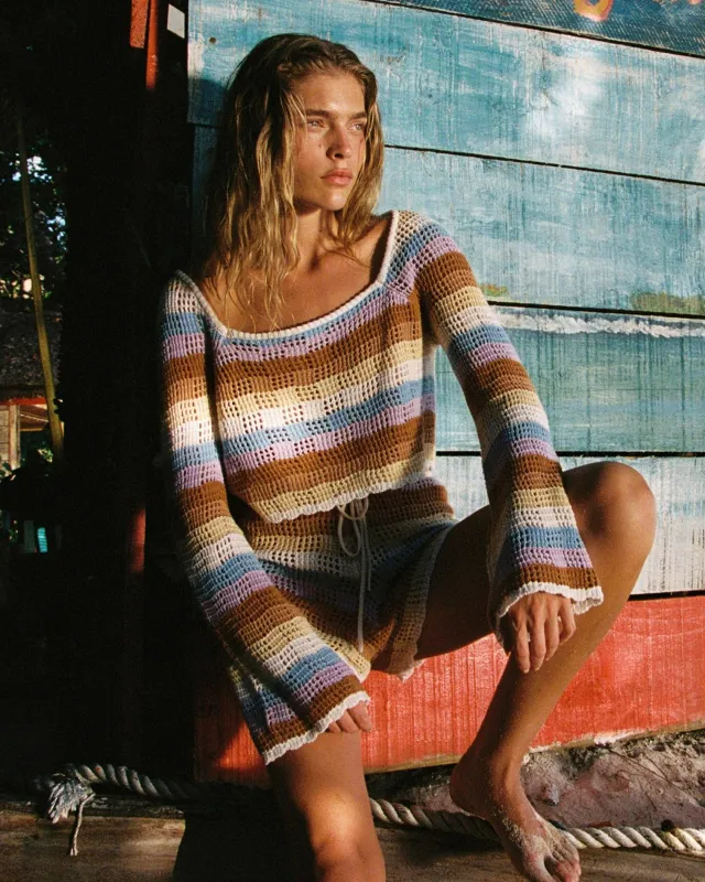 Lost Tides Top - Baja California Stripe sold by l*space