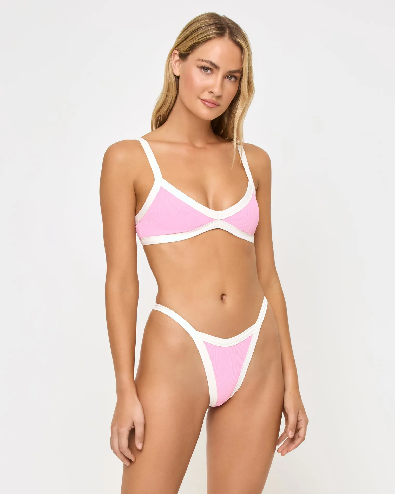 Mackenzie Bikini Bottom - Pink Sugar Cream sold by l*space product image thumbnail 5