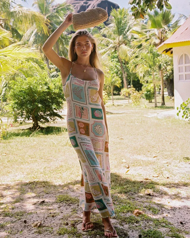 Summer Somewhere Slip Dress - Postcards sold by l*space