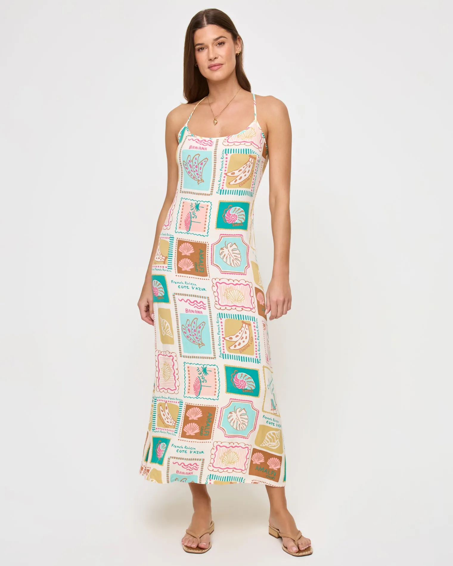 Summer Somewhere Slip Dress - Postcards sold by l*space product image thumbnail 4