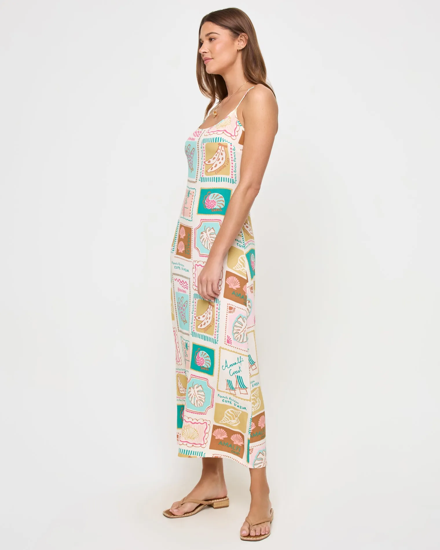Summer Somewhere Slip Dress - Postcards sold by l*space product image thumbnail 5