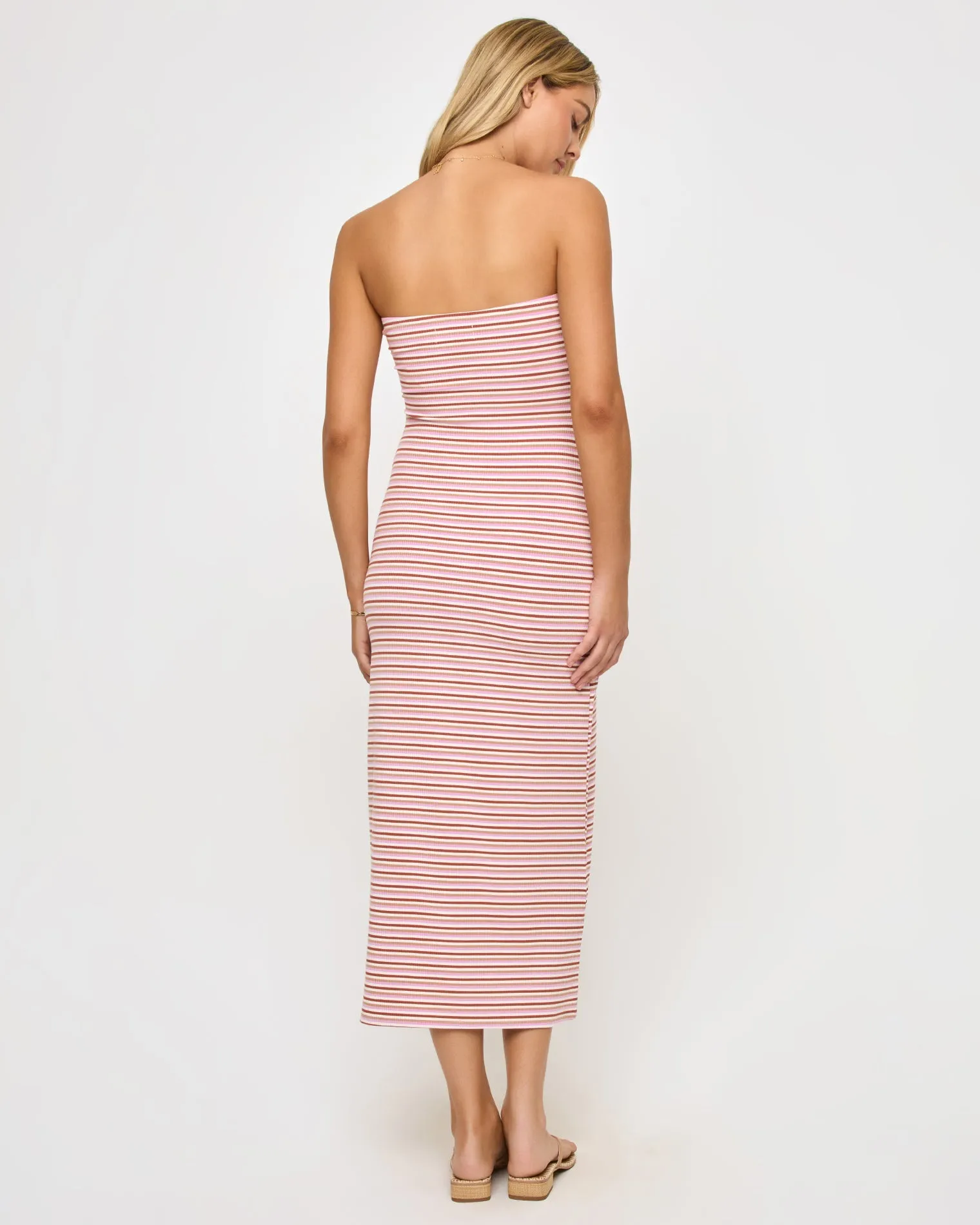 Lisette Dress - Azalea Stripe sold by l*space product image thumbnail 5