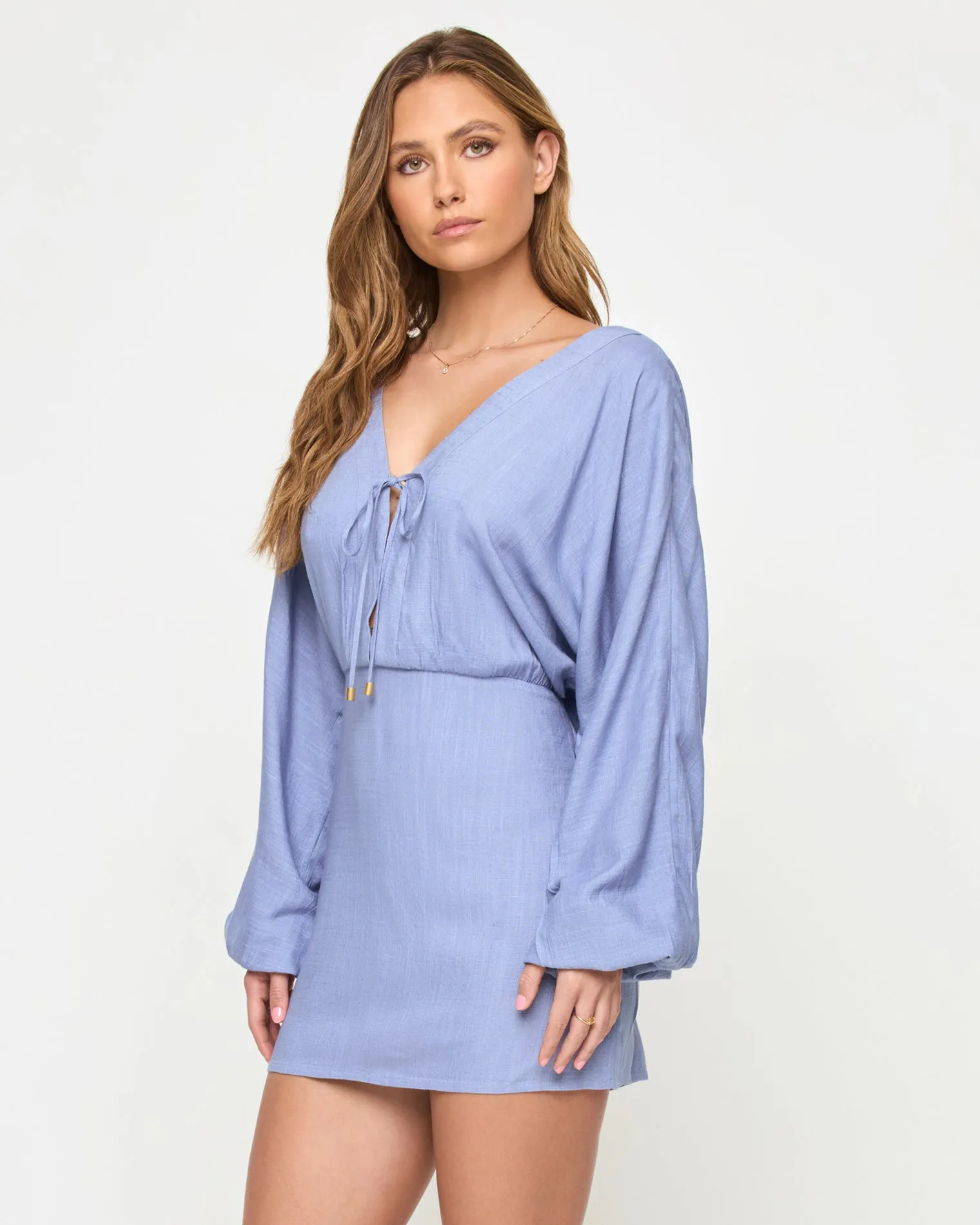 Deia Mini Dress - Chambray sold by l*space product image thumbnail 3