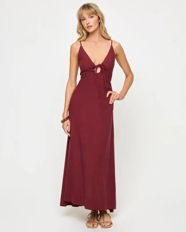 Mabel Maxi Dress - Sangria sold by l*space