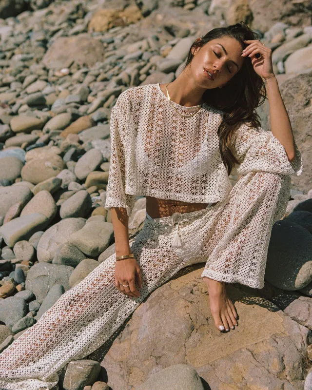 LSPACE X Anthropologie Gigi Top - Natural sold by l*space