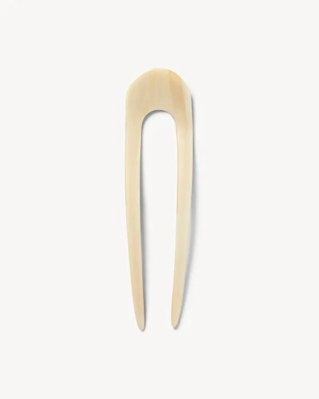 Machete French Hair Pin - White sold by l*space