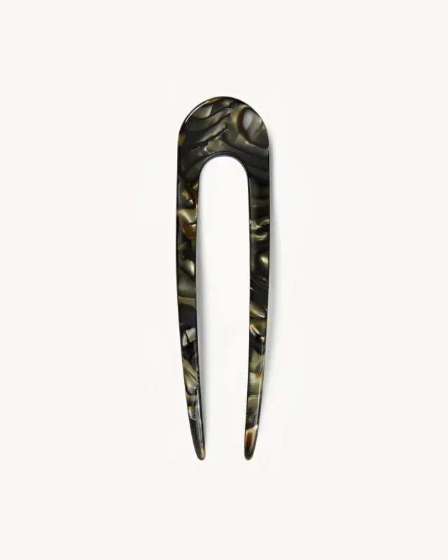 Machete French Hair Pin - Midnight Horn sold by l*space