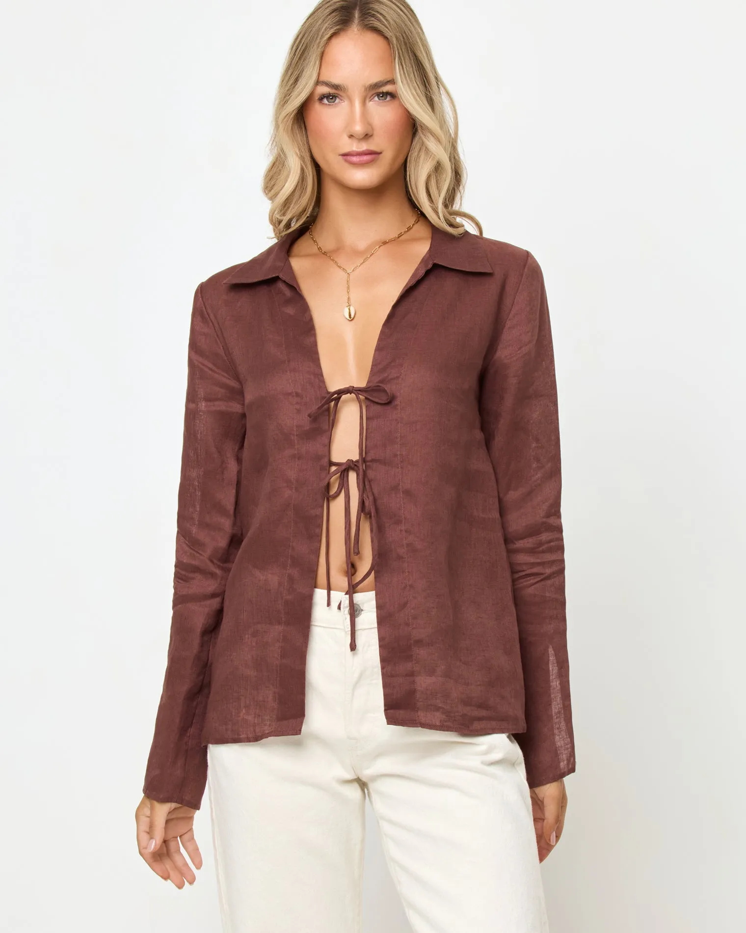 Venice Shirt - Cafe sold by l*space product image thumbnail 3