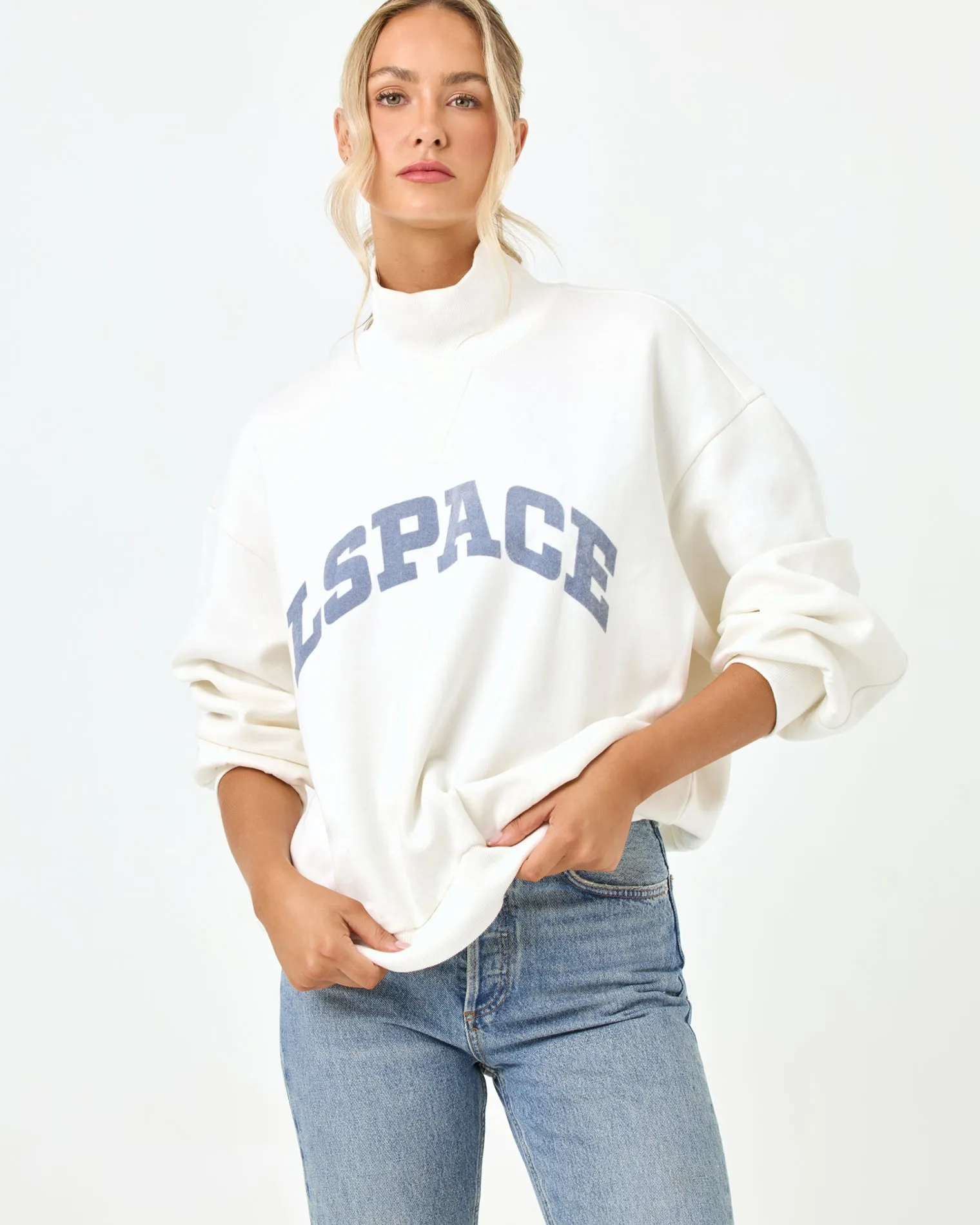 Crush Sweatshirt - Cream sold by l*space product image thumbnail 4