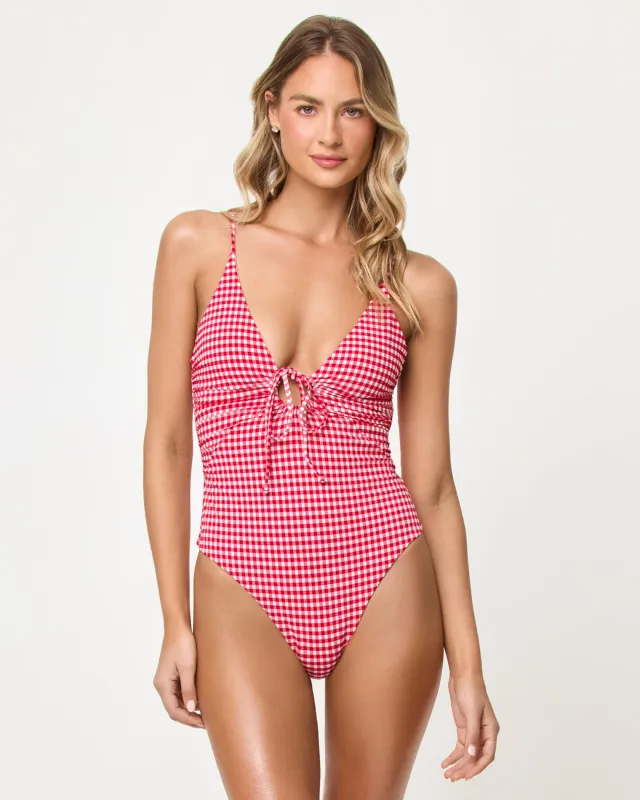 Piper One Piece Swimsuit - Lipstick Red made by l*space