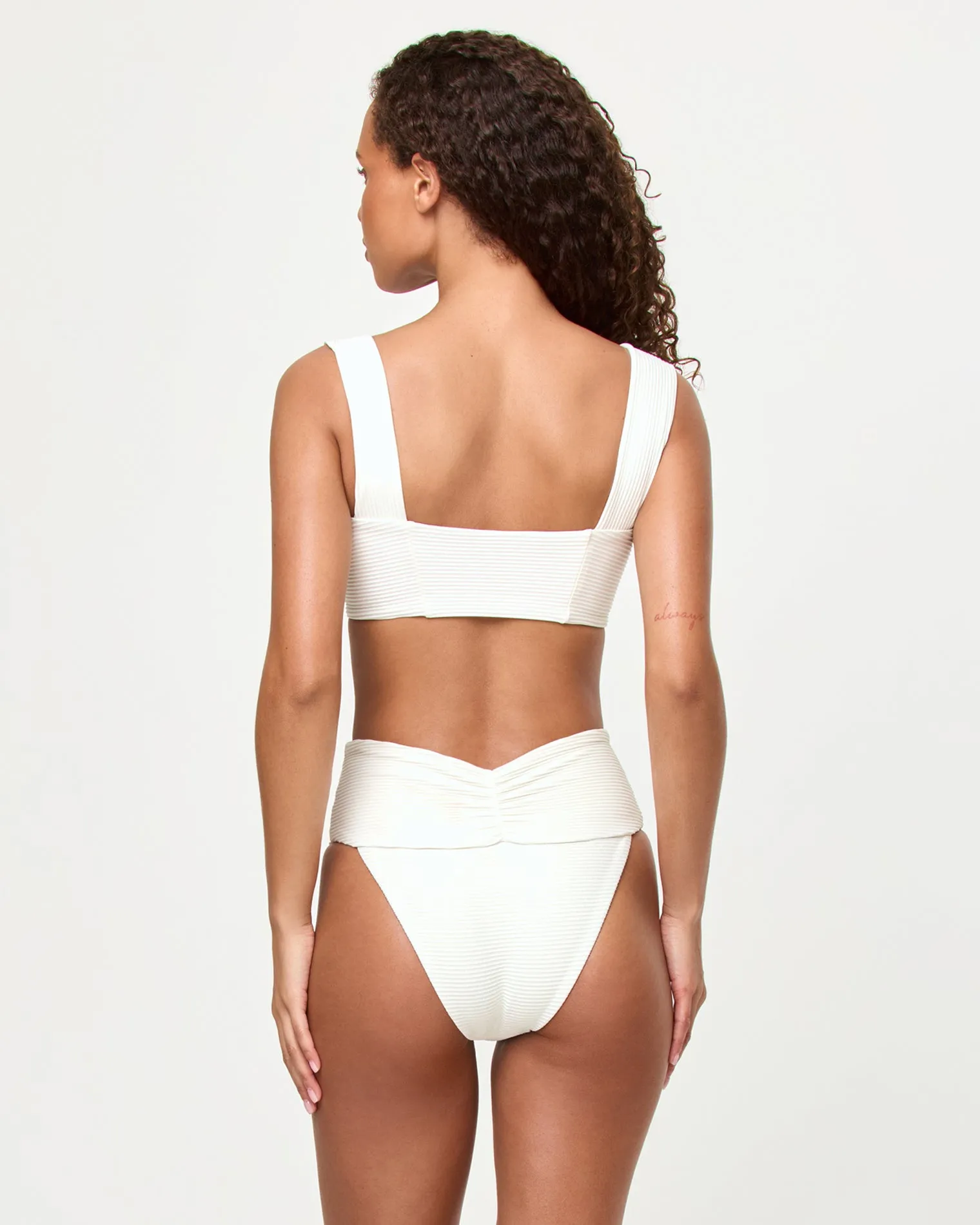 Marlee Bikini Top - Ribbed Cream sold by l*space product image thumbnail 3