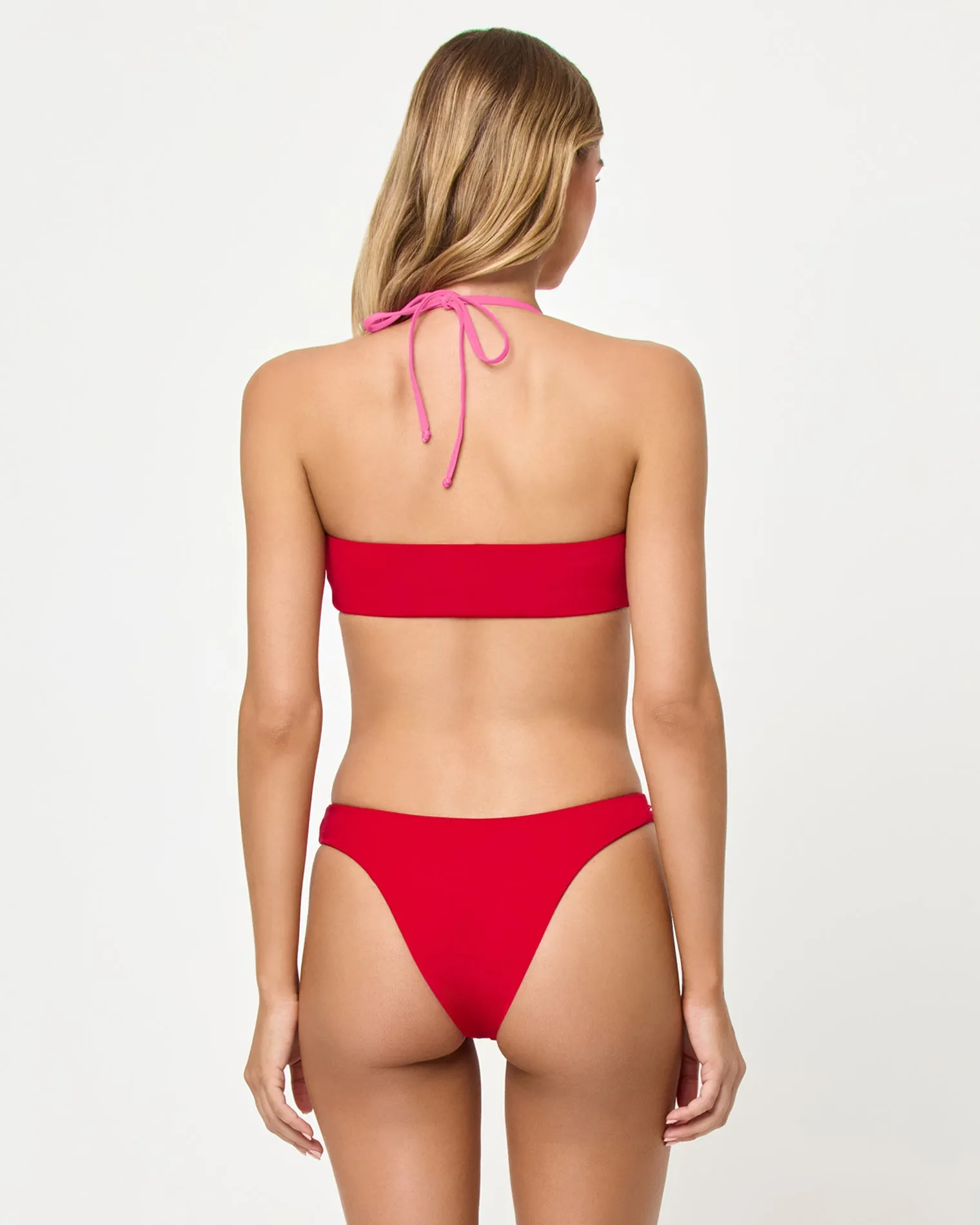 Rayne Bikini Top - Lipstick Red Sweetheart sold by l*space product image thumbnail 4